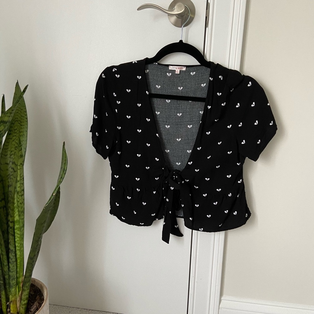 Lottos moss pac sun tie front shirt